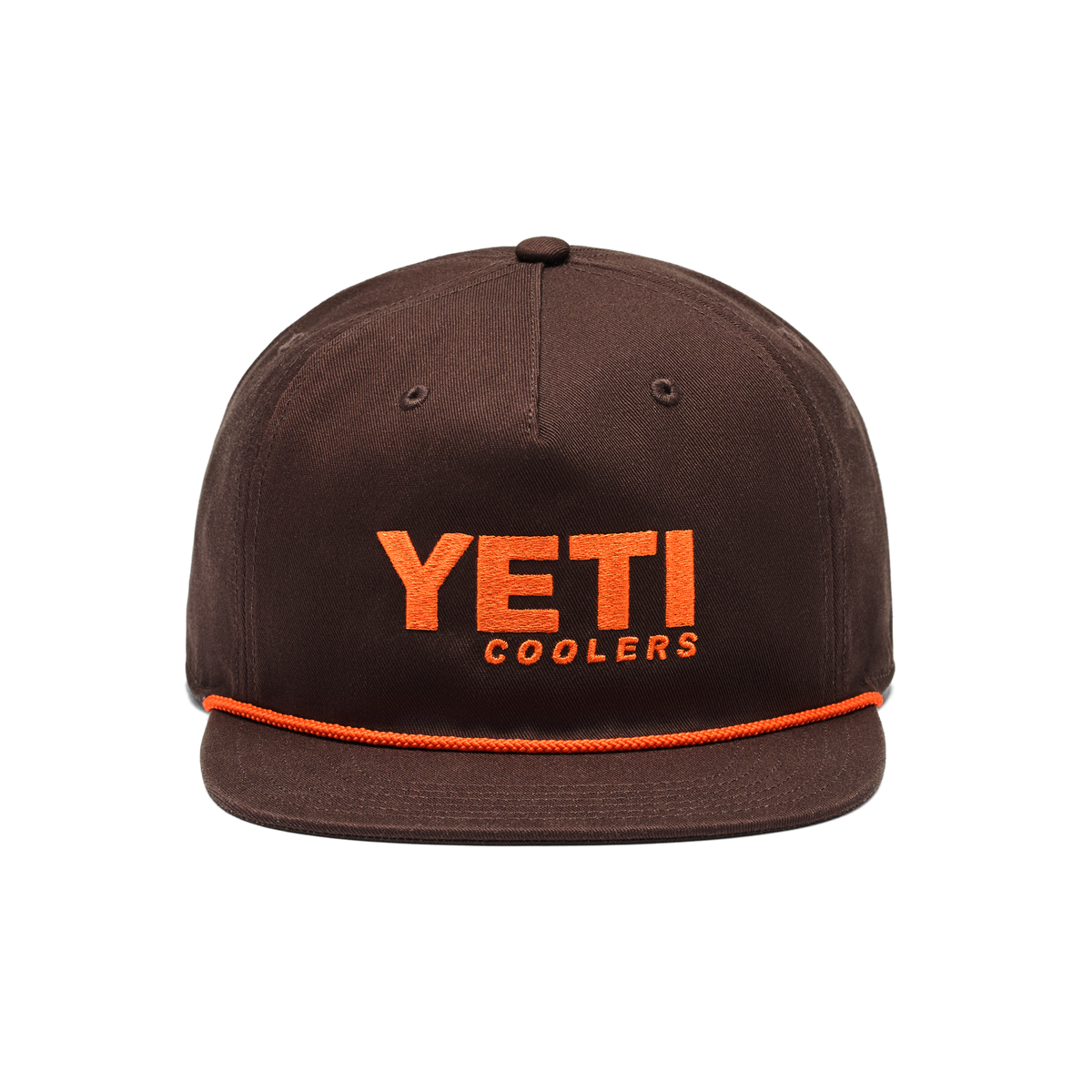 YETI COOLERS Flat Brim Rope Hat Coffee